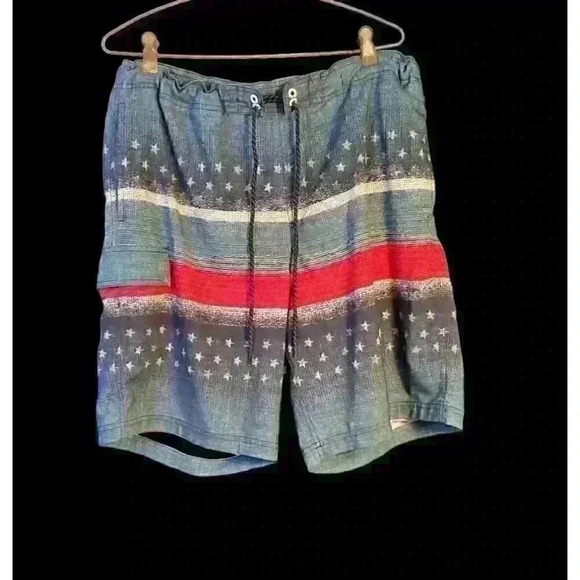 GEORGE Men's CARGO Boardshort BLUE Bathing Swimsuit Shorts Pants Bottoms size Lg - Picture 5 of 7